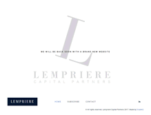 Tablet Screenshot of lemprierecapital.com